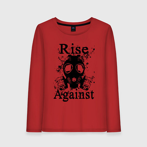 Женский лонгслив Rise Against rock / Красный – фото 1