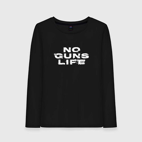 Женский лонгслив No Guns Life лого / Черный – фото 1