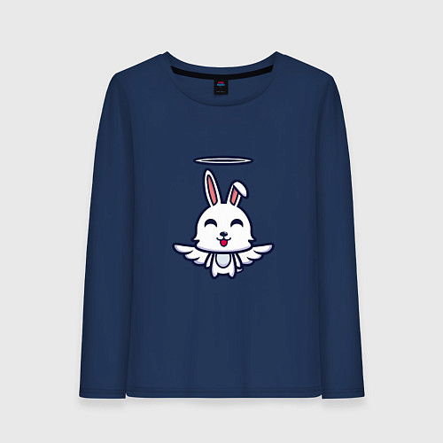 Женский лонгслив Angel Bunny / Тёмно-синий – фото 1