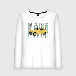 Лонгслив хлопковый женский Im Classic M20, цвет: белый