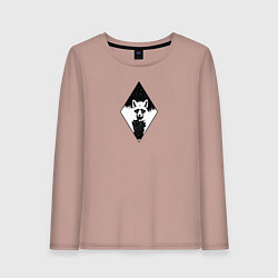 Женский лонгслив Лиса и звёзды