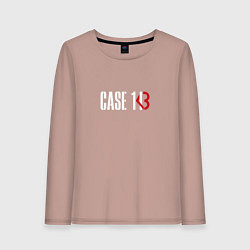 Лонгслив хлопковый женский Case 143, цвет: пыльно-розовый