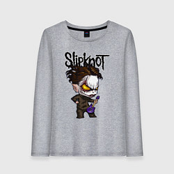 Лонгслив хлопковый женский Slipknot - art, цвет: меланж