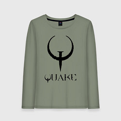 Женский лонгслив Quake I logo