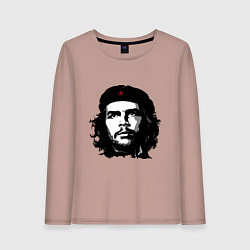 Лонгслив хлопковый женский Ernesto Che Guevara, цвет: пыльно-розовый