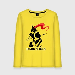 Лонгслив хлопковый женский Dark Souls, цвет: желтый