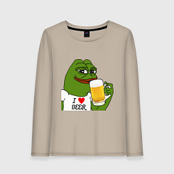 Женский лонгслив Drink Pepe