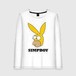 Женский лонгслив Simpboy - rabbit Homer