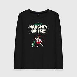 Женский лонгслив Naughty or ice