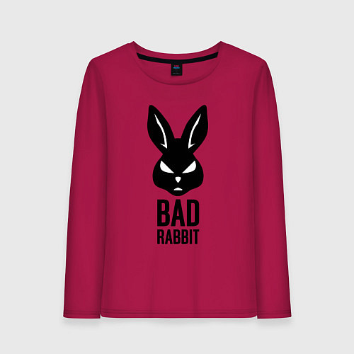 Женский лонгслив Bad rabbit / Маджента – фото 1