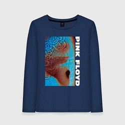 Лонгслив хлопковый женский Pink Floyd Meddle, цвет: тёмно-синий