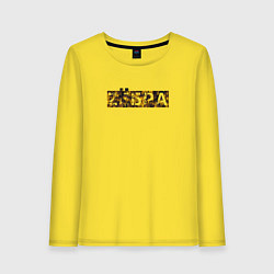 Лонгслив хлопковый женский Zёбра, цвет: желтый