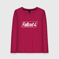 Лонгслив хлопковый женский Fallout 4 - computer game - action, цвет: маджента