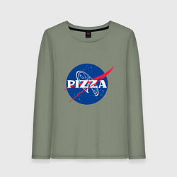 Женский лонгслив Nasa - pizza