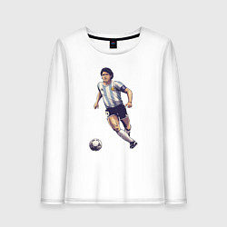 Женский лонгслив Maradona football