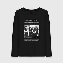 Лонгслив хлопковый женский Metallica Nothing Else Matters, цвет: черный