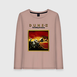 Лонгслив хлопковый женский Dune 2 - building of a dynasty, цвет: пыльно-розовый
