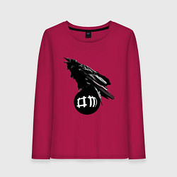 Лонгслив хлопковый женский DM Raven, цвет: маджента