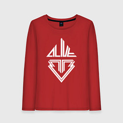 Женский лонгслив Big bang white logo