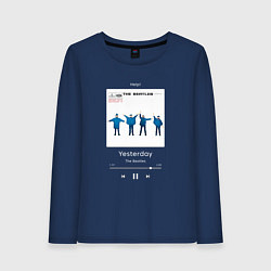 Женский лонгслив The Beatles Yesterday плеер