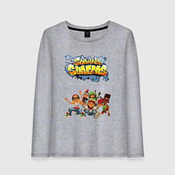 Лонгслив хлопковый женский Subway Surfers, цвет: меланж