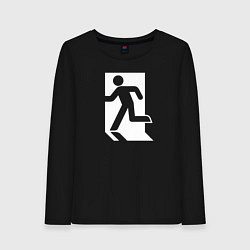 Женский лонгслив Аварийный выход