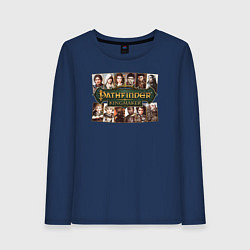 Лонгслив хлопковый женский Pathfinder Kingmaker, цвет: тёмно-синий