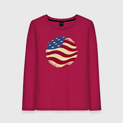 Женский лонгслив Flag USA