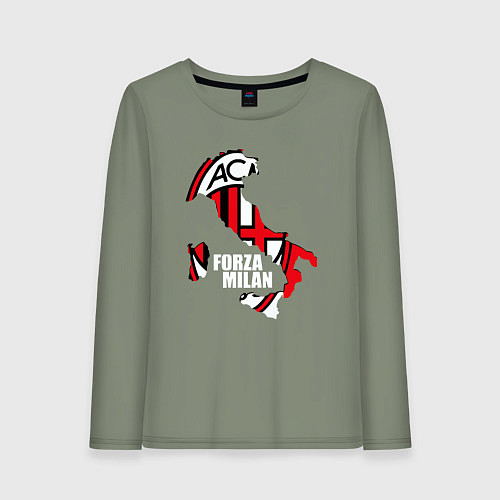 Женский лонгслив Forza Milan / Авокадо – фото 1
