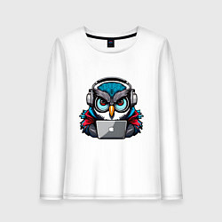 Женский лонгслив Never sleep owl