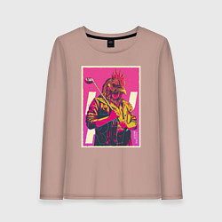 Лонгслив хлопковый женский Dangerous Jacket, цвет: пыльно-розовый