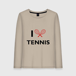 Женский лонгслив I Love Tennis