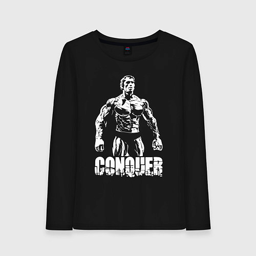 Женский лонгслив Arnold conquer / Черный – фото 1
