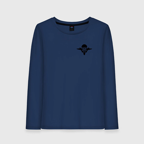 Женский лонгслив ВДВ символ логотип / Тёмно-синий – фото 1