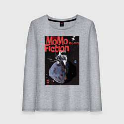 Лонгслив хлопковый женский MoMo - Защита от астероидов, цвет: меланж