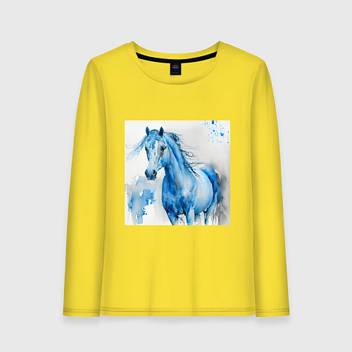 Женский лонгслив Водяная лошадь / Желтый – фото 1