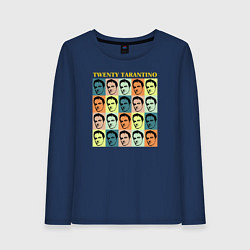 Лонгслив хлопковый женский Twenty Tarantino, цвет: тёмно-синий