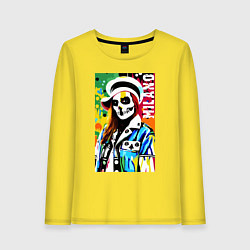 Женский лонгслив Skeleton fashionista - Milano - pop art