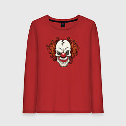 Женский лонгслив Clown skull