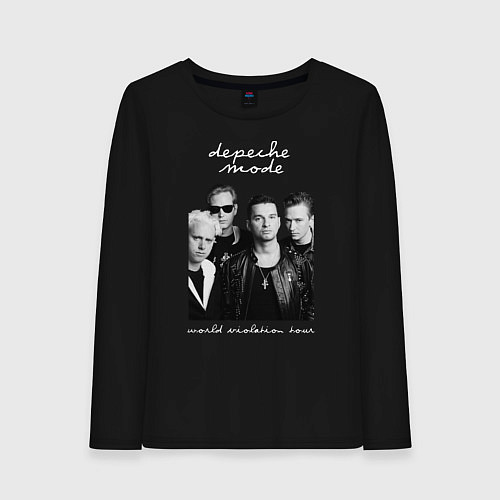 Женский лонгслив Depeche Mode World Violation Tour Band / Черный – фото 1