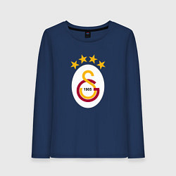 Лонгслив хлопковый женский Galatasaray fc sport, цвет: тёмно-синий