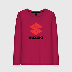 Лонгслив хлопковый женский Suzuki sport auto, цвет: маджента