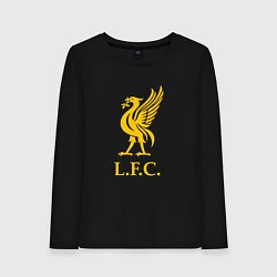 Лонгслив хлопковый женский Liverpool sport fc, цвет: черный