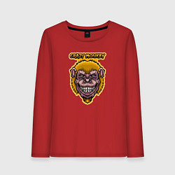 Женский лонгслив Yellow crazy monkey