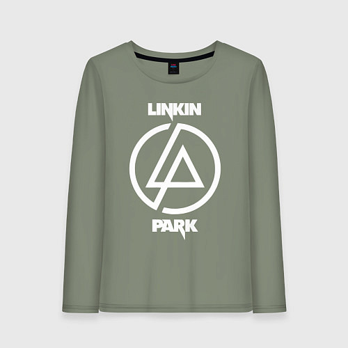 Женский лонгслив Linkin Park logo / Авокадо – фото 1