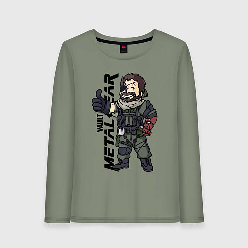 Женский лонгслив Vault - Snake solid / Авокадо – фото 1