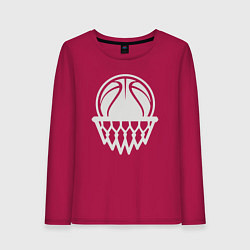 Женский лонгслив Мяч в кольце
