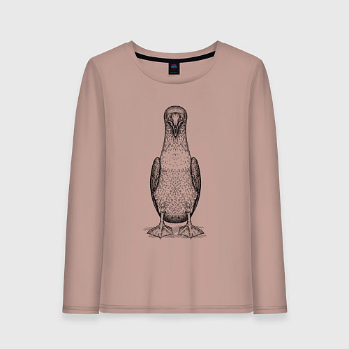 Женский лонгслив Олуша анфас / Пыльно-розовый – фото 1