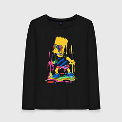 Лонгслив хлопковый женский Color Bart, цвет: черный