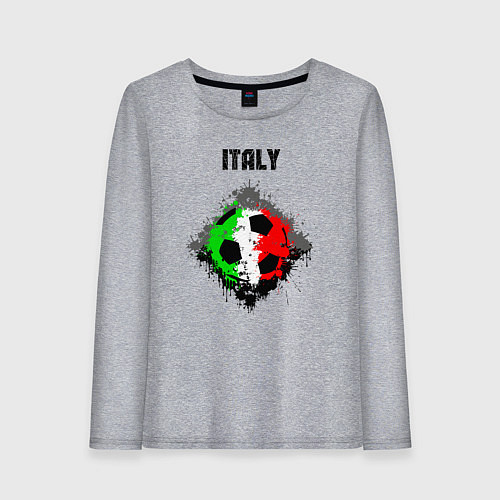 Женский лонгслив Команда Италии / Меланж – фото 1
